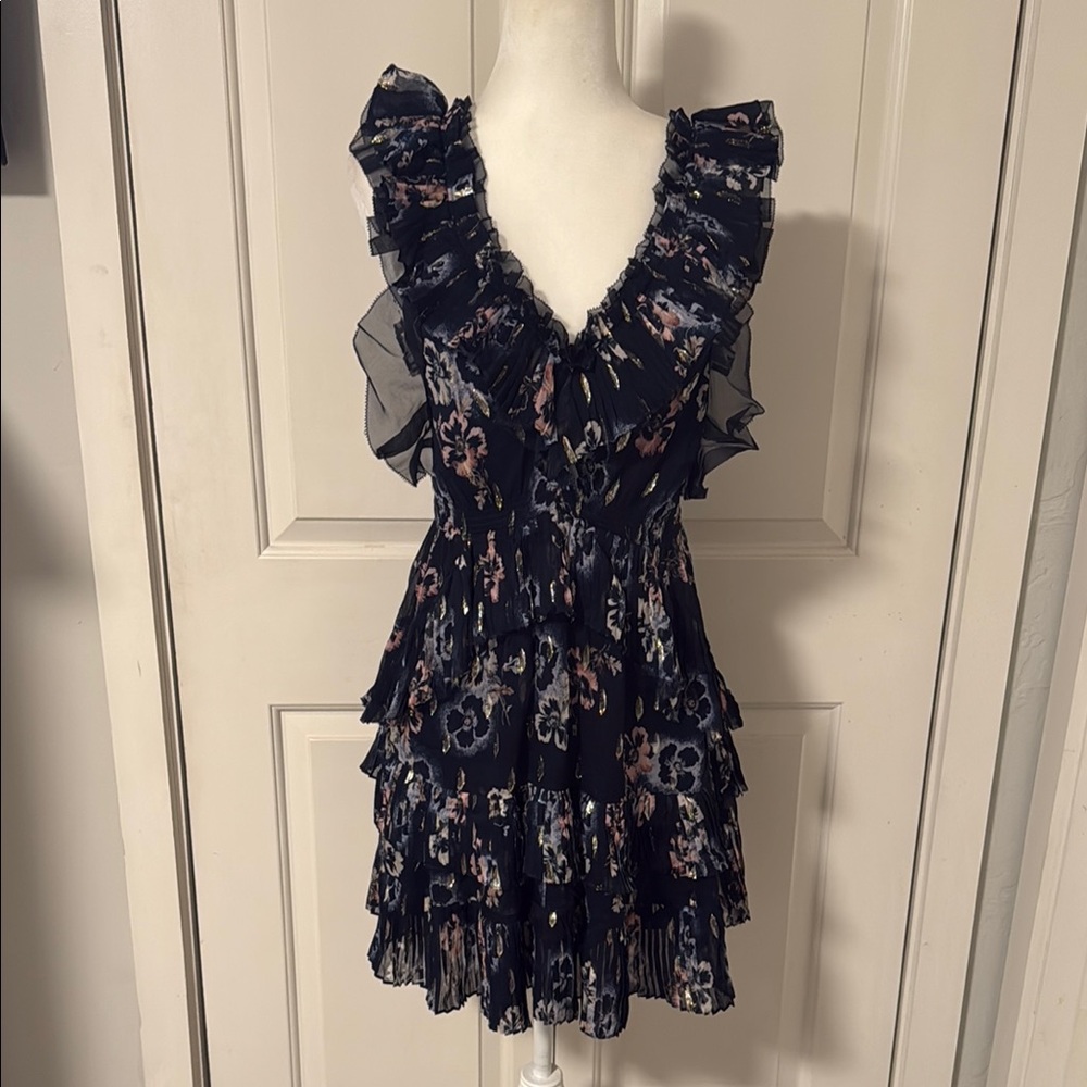Rebecca Taylor Floral Ruffle Dress
